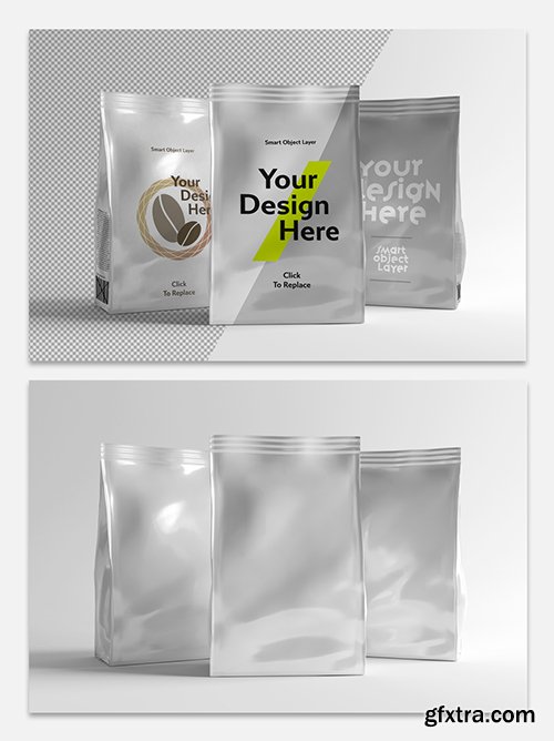 Foil Sachet Mockup 304479495 Foil Sachet Mockup 304479495