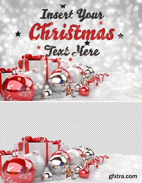 Striped Text Effect with Christmas Scene 304760663 Striped Text Effect with Christmas Scene 304760663