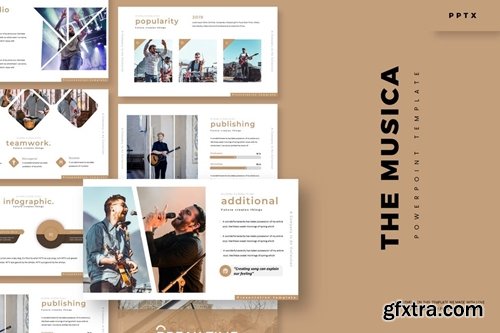 The Musica Powerpoint, Keynote and Google Slides Templates