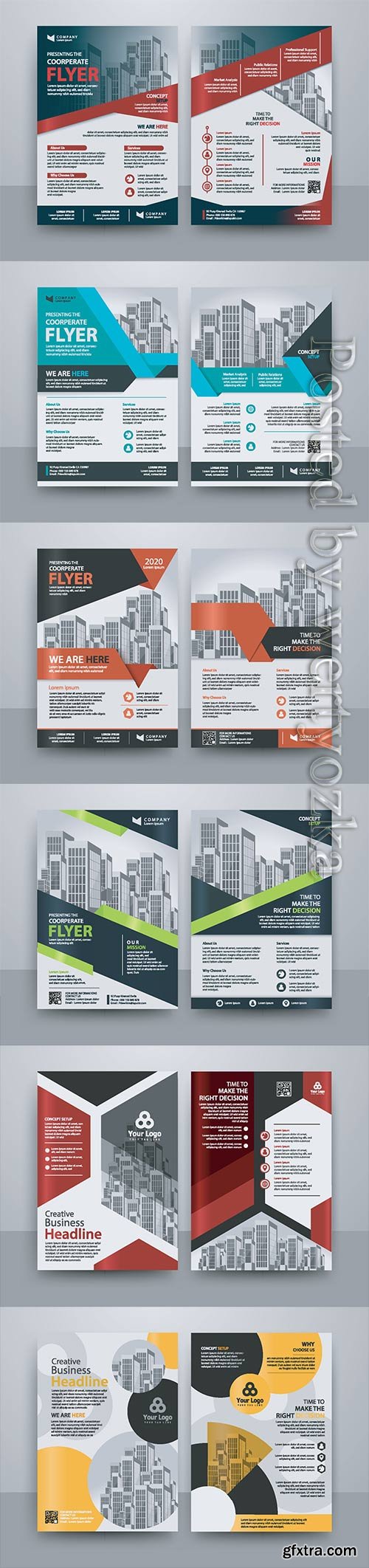 Business vector template for brochure, annual report, magazine # 21