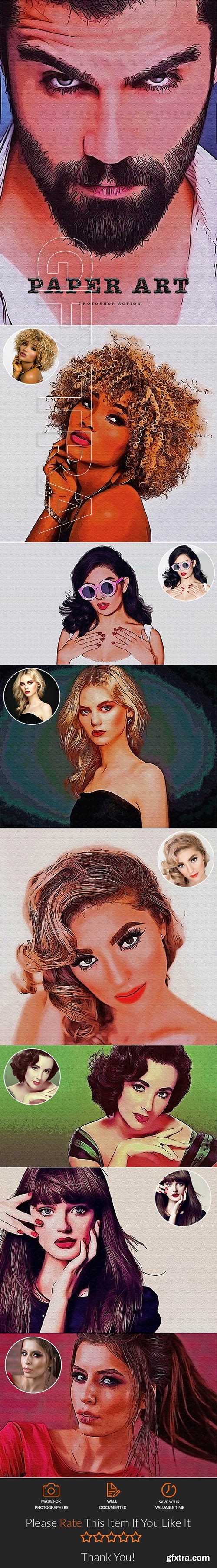 GraphicRiver - Paper Art Photoshop Action 24854036