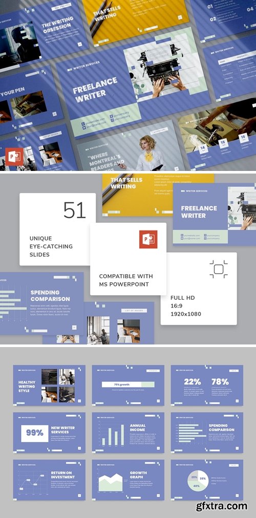 Freelance Writer PowerPoint Presentation Template