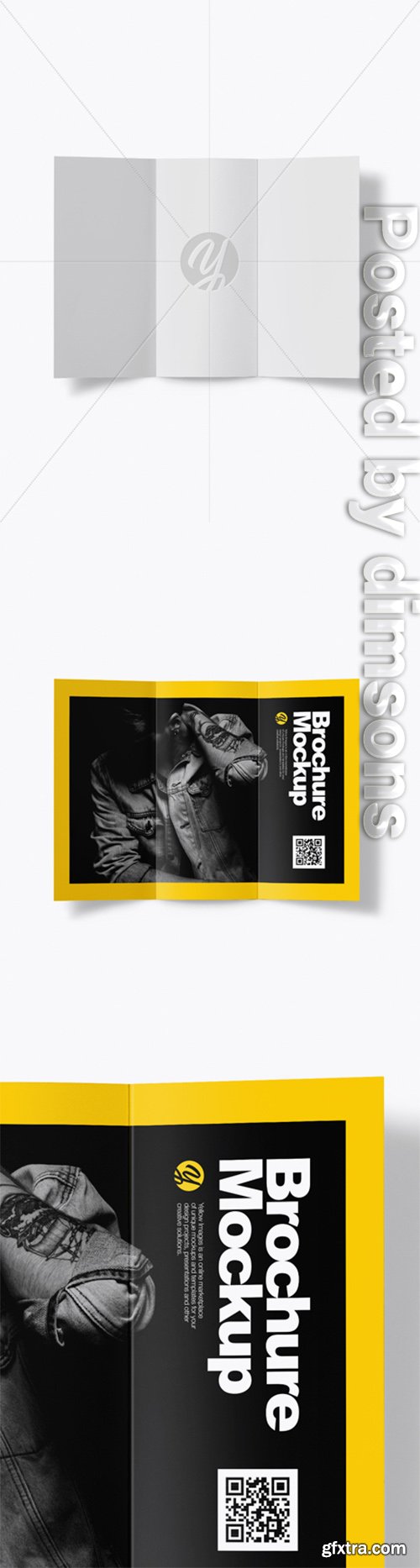 A4 Brochure Mockup - Top View 24740 A4 Brochure Mockup - Top View 24740