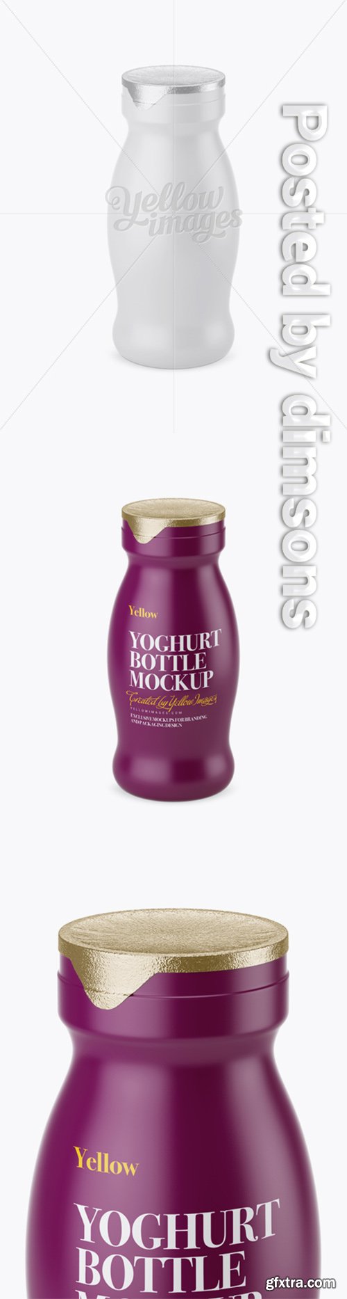 Matte Plastic Dairy Bottle Mockup 15911 Matte Plastic Dairy Bottle Mockup 15911