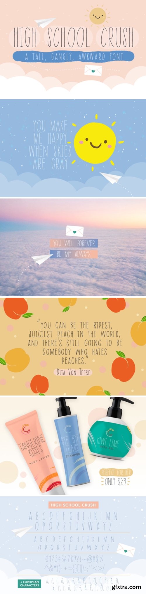 High School Crush Font