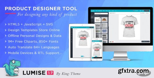 CodeCanyon - Lumise Product Designer Tool v1.7.3 - PHP Version - 21069158 CodeCanyon - Lumise Product Designer Tool v1.7.3 - PHP Version - 21069158