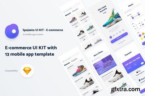 Spojeeto E-commerce Mobile App UI Kit