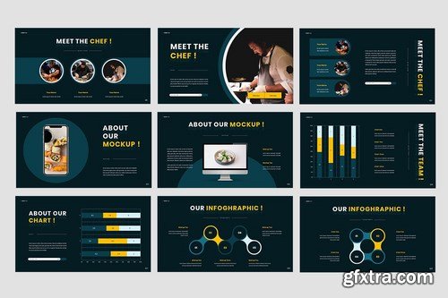 Azeena - Asian Food Powerpoint Google Slides and Keynote Templates