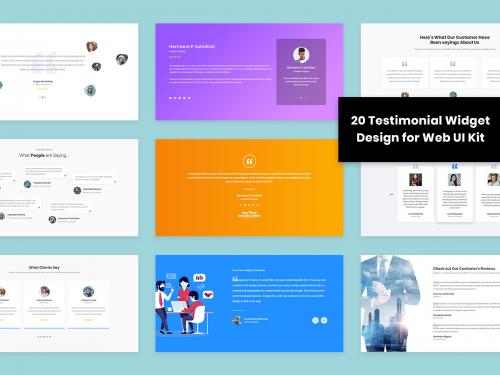 20 Testimonial Widget Design for Web-UI Kit - 20-testimonial-widget-design-for-web-ui-kit