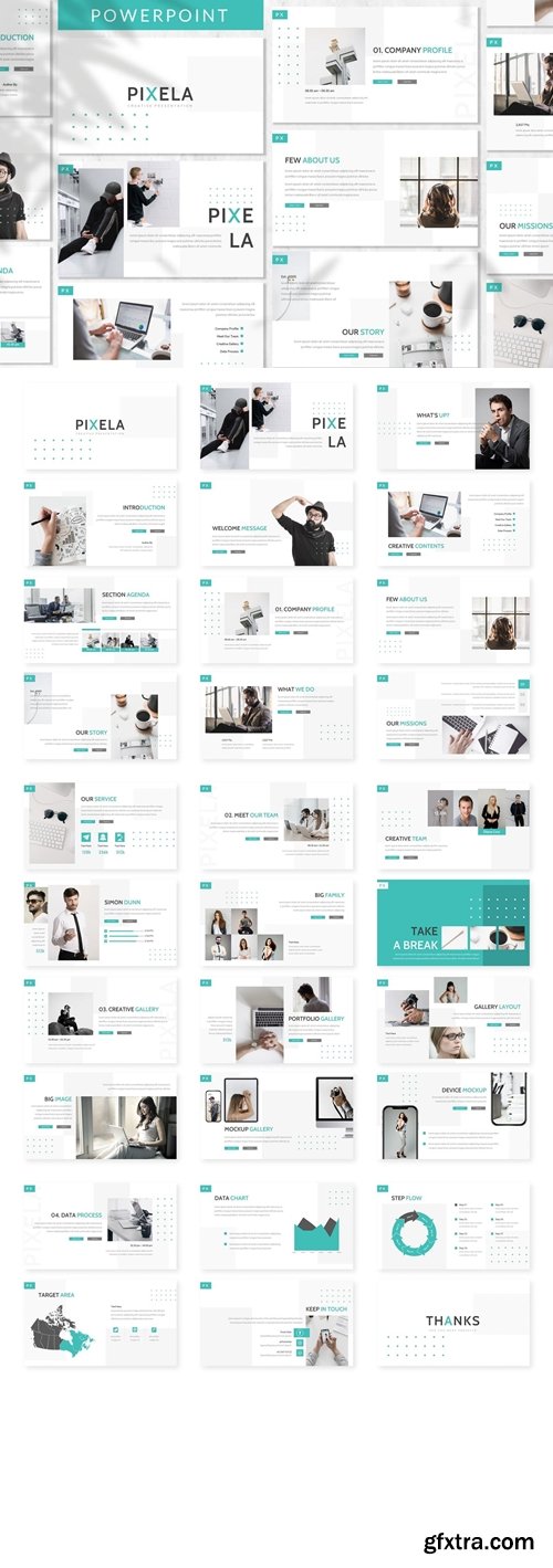 Pixela - Business Powerpoint Template
