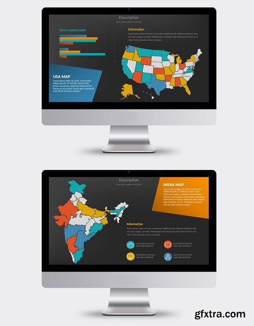 World Map Powerpoint and Keynote Templates