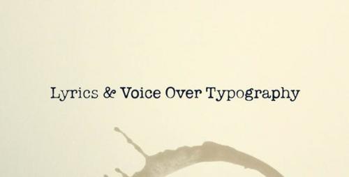 Videohive - Lyric Video and Voice Over Template