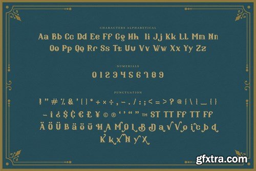 Bahemoth - Vintage Decorative Serif Font