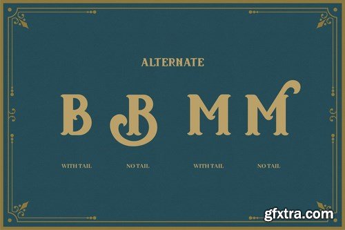 Bahemoth - Vintage Decorative Serif Font