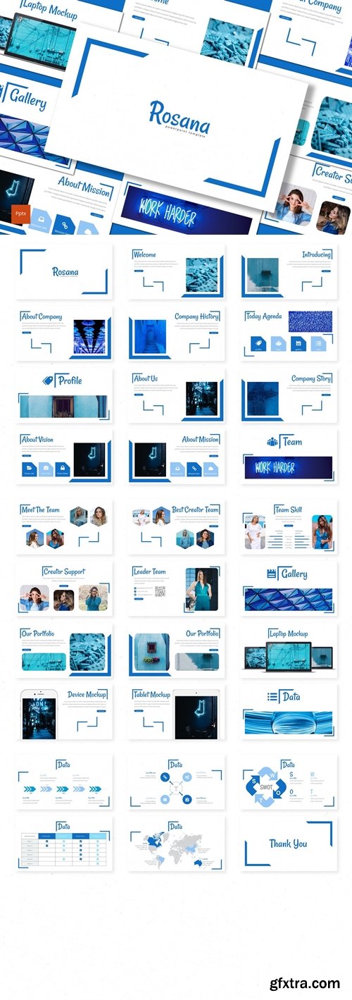 Rosana Powerpoint, Keynote and Google Slides Templates