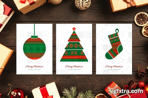 Norwegian Christmas Greeting Cards Set