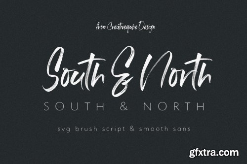 CreativeMarket - South & North SVG Font Duo 4160681
