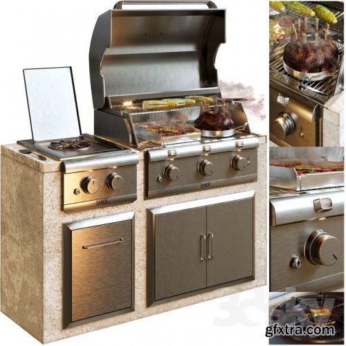 Saber Grill 3d model