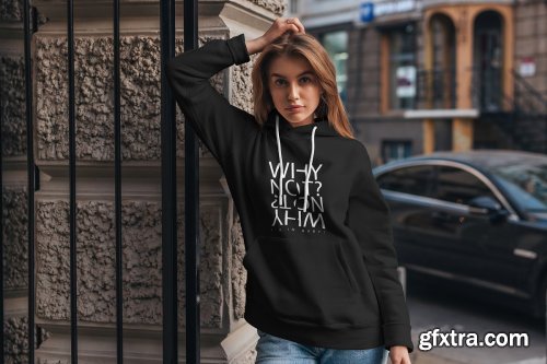 CreativeMarket - Hoodie Mock-Up Street Fashion 4270446