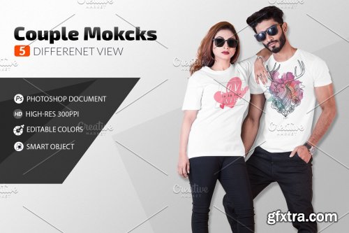 CreativeMarket - T-Shirt Fashion Mock-Up-V-2-001 4188197