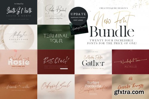 NEW Font Bundle by Creativeqube