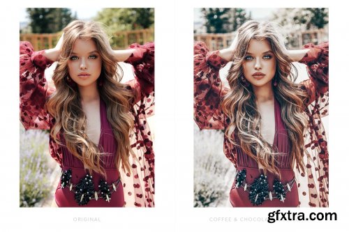 CreativeMarket - CHOCOLATE LIGHTROOM PRESETS BLOGGER 4270156