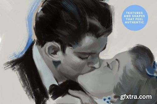 CreativeMarket - Gouache Set – Procreate Brushes 3948209