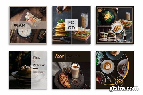 Food Instagram Posts Template
