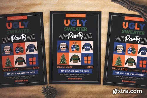 Ugly Sweater Party Flyer
