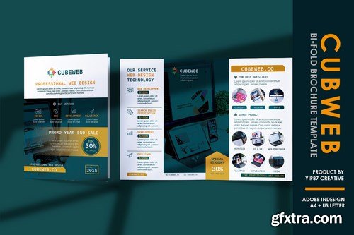 Web Design Agency Bifold Brochure