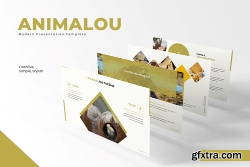 Animalou Powerpoint, Keynote and Google Slides Templates