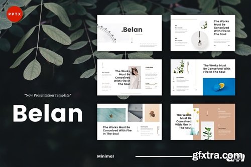 Belan Minimal Powerpoint, Keynote and Google Slides Templates