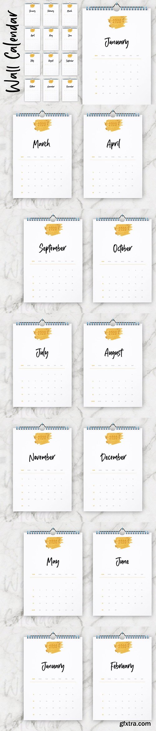 Wall Calendar 2020 Layout 4 Wall Calendar 2020 Layout 4