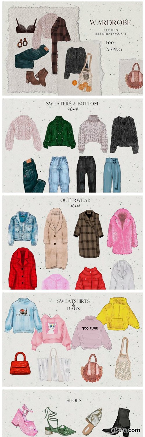 Wardrobe - Fashion Clothes Set 2178774 Wardrobe - Fashion Clothes Set 2178774