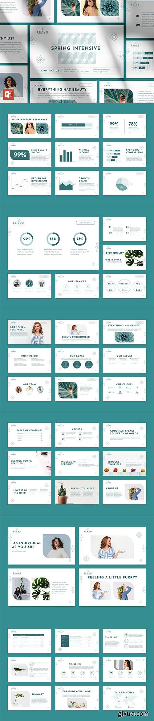 Beauty Salon PowerPoint Presentation Template