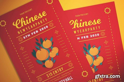 Chinese New Year Party Flyer