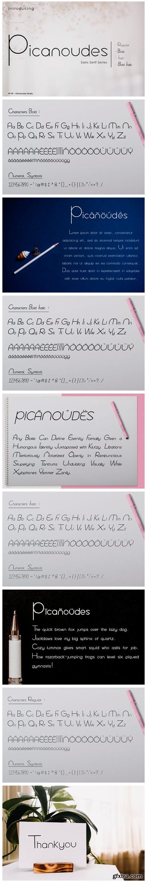 Picanoudes Font