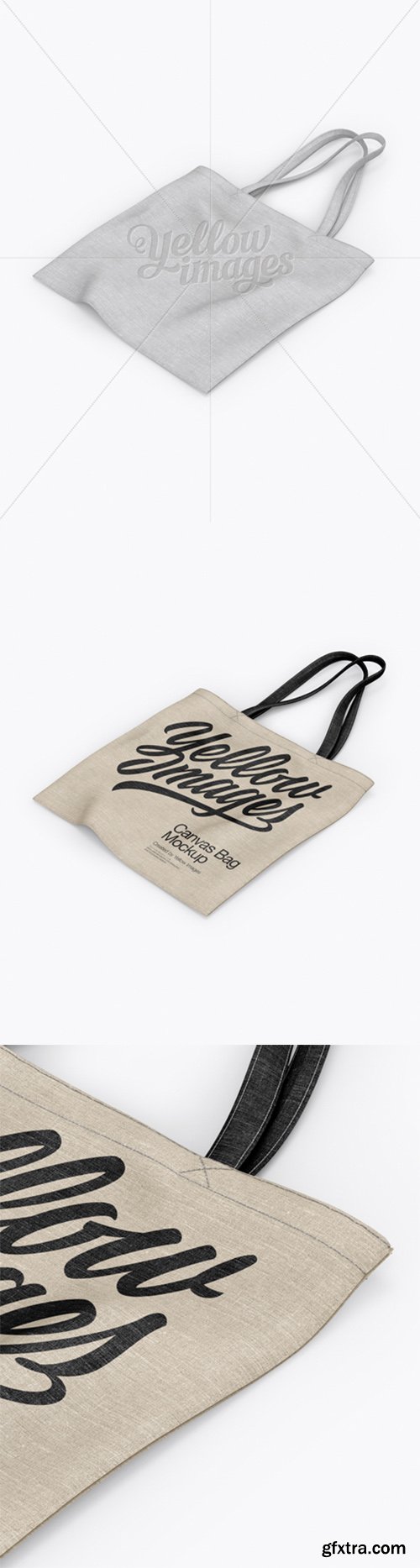 Canvas Bag Mockup - Top View (Half Side) 18315 Canvas Bag Mockup - Top View (Half Side) 18315