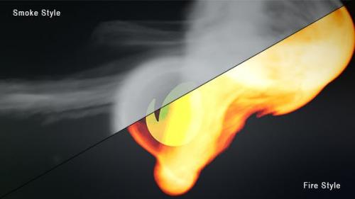Videohive - Smoke And Fire Logo Reveal