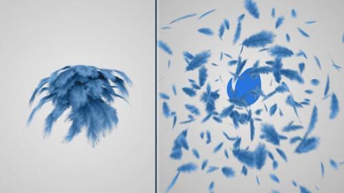 Videohive - Feathers Logo Reveal