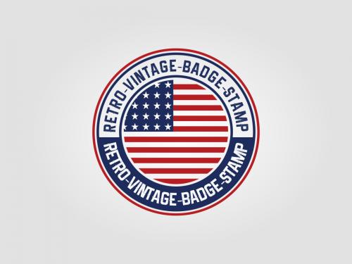 American Retro Vintage Logo template - american-retro-vintage-logo-template