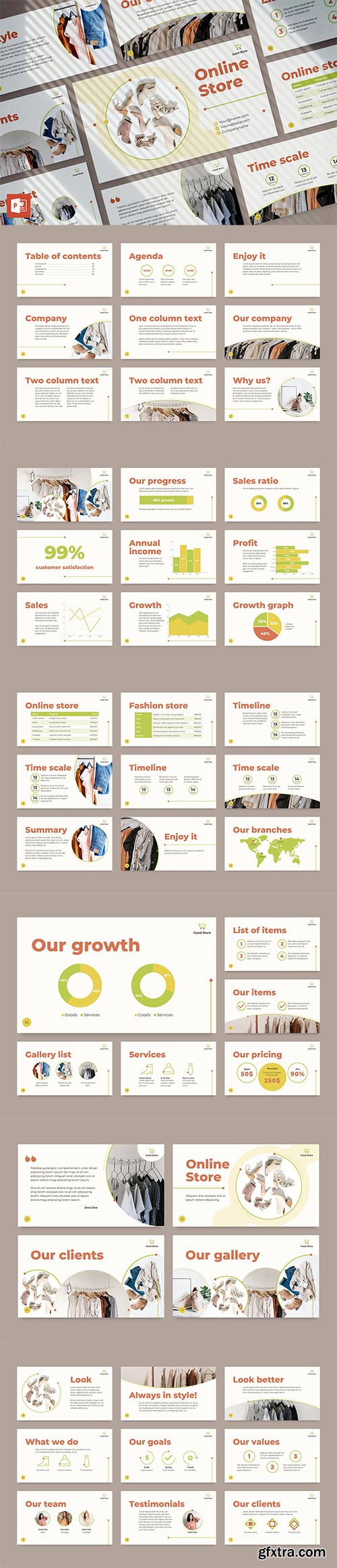 Online Store PowerPoint Presentation Template