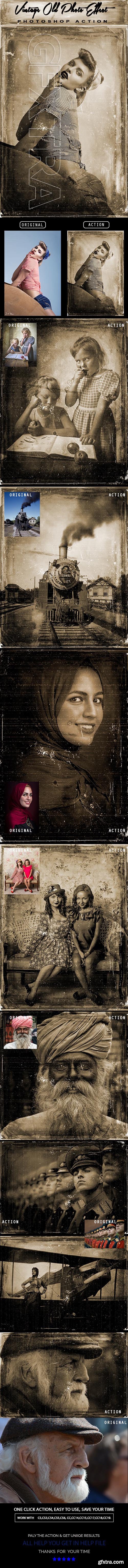 GraphicRiver - Vintage Old Photo Effect Photoshop Action 24987335