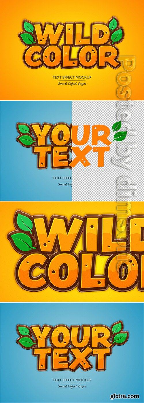 Wild Themed Pop Color Text Effect 307014629