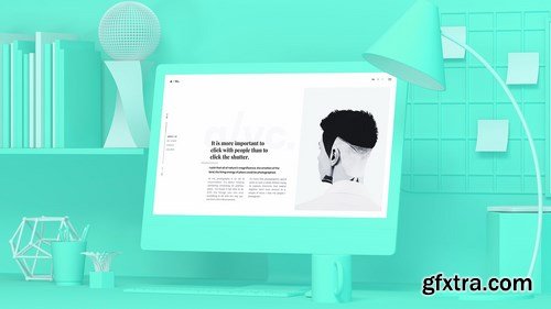 Colorful iMac Mockup