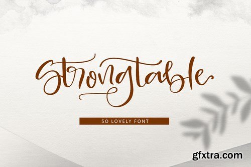 Strong Table Font Strong Table Font