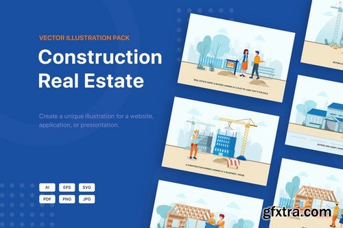 Construction & Real Estate Vector Illustration_v3