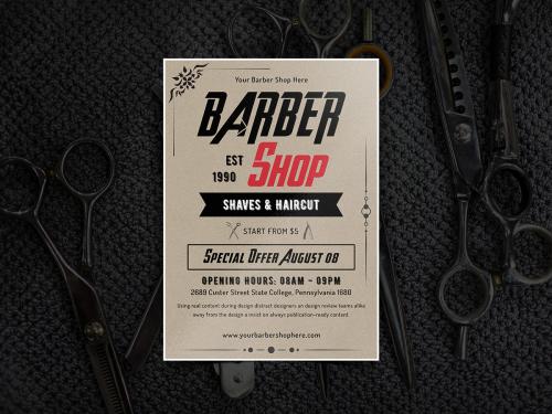 Barber Shop Flyer Template-11 - barber-shop-flyer-template-11