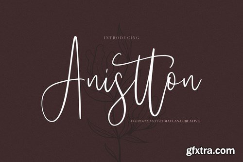 Anistton - Feminine Font