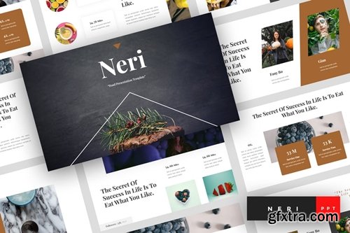 Neri - Food Powerpoint, Keynote and Google Slides Templates